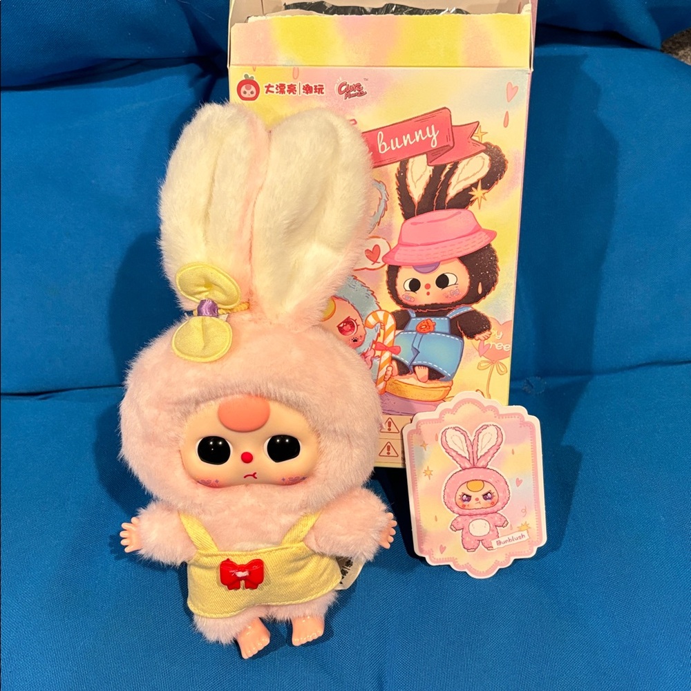 Pop Mart Baby Three Macaron Cute BunnyBunblush BoxItemAndCard ConfirmedAuthentic - Picture 5 of 10
